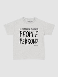 people person baby tee - In Print We Trust