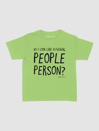 people person baby tee - In Print We Trust
