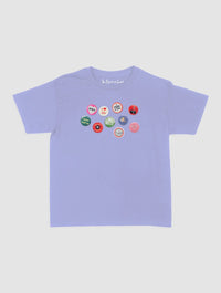 pin badge baby tee - In Print We Trust