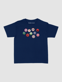 pin badge baby tee - In Print We Trust