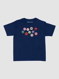 pin badge baby tee - In Print We Trust