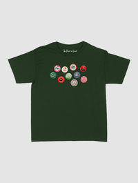 pin badge baby tee - In Print We Trust