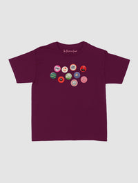 pin badge baby tee - In Print We Trust