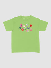 pin badge baby tee - In Print We Trust