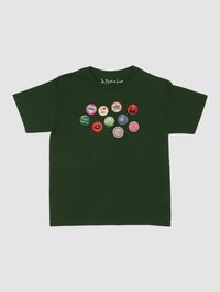 pin badge baby tee - In Print We Trust