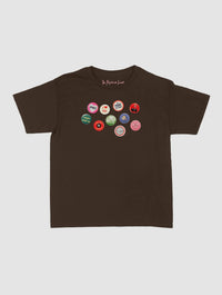 pin badge baby tee - In Print We Trust