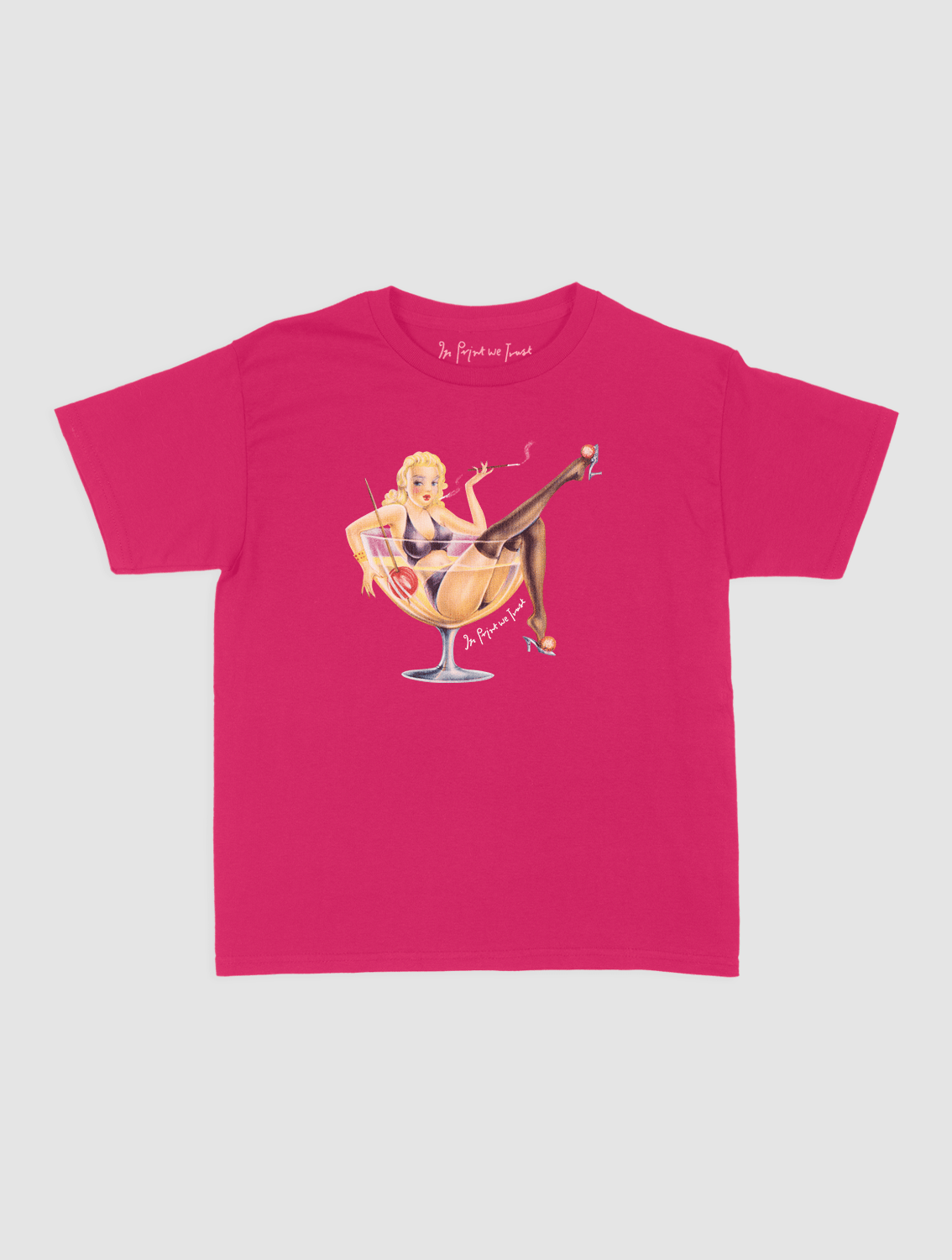 pin up baby tee - In Print We Trust
