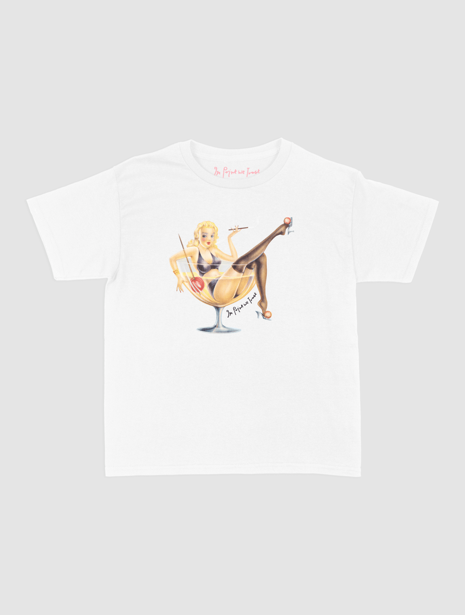 pin up baby tee - In Print We Trust