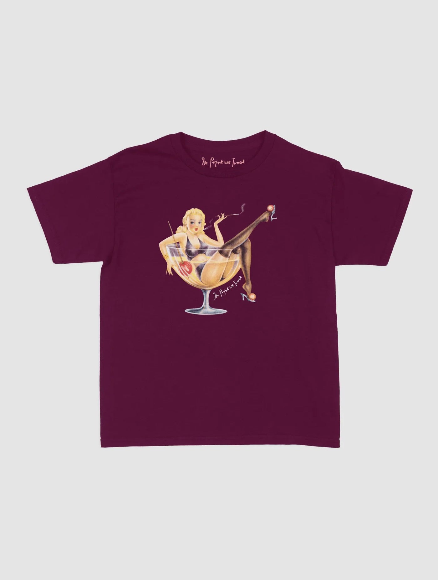 pin up baby tee - In Print We Trust