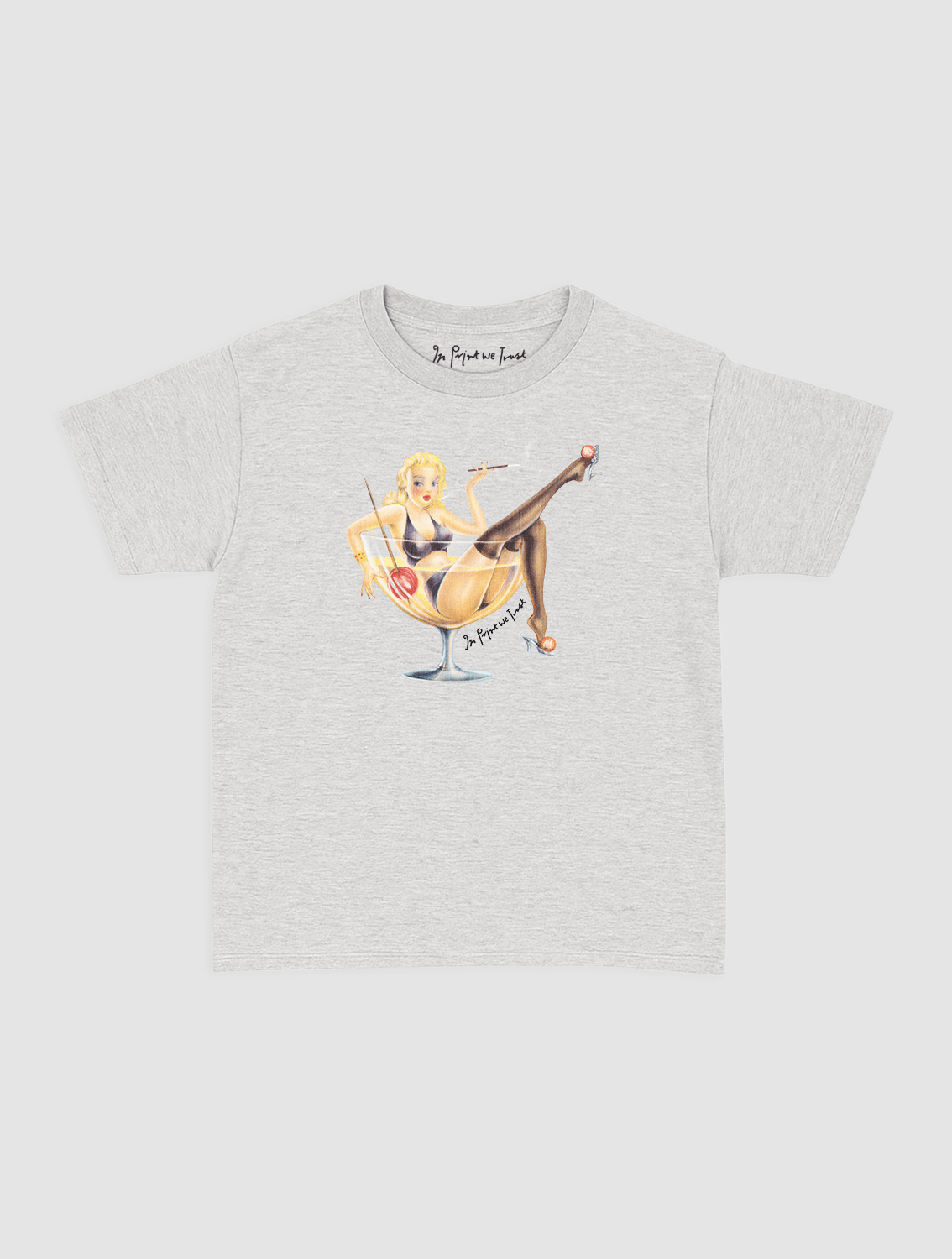 pin up baby tee - In Print We Trust