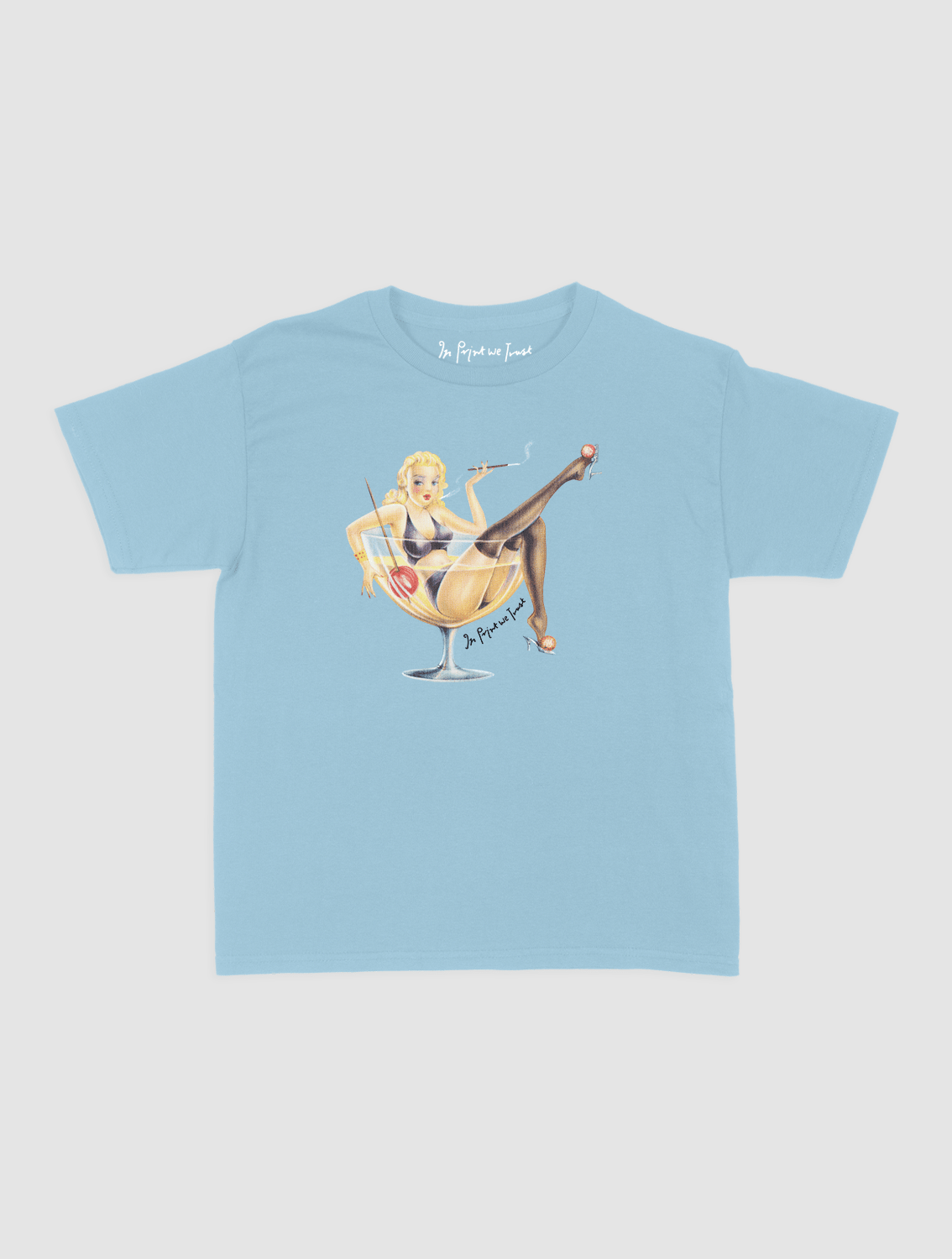 pin up baby tee - In Print We Trust