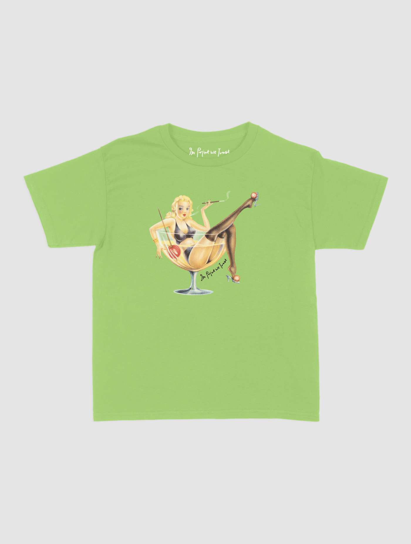 pin up baby tee - In Print We Trust