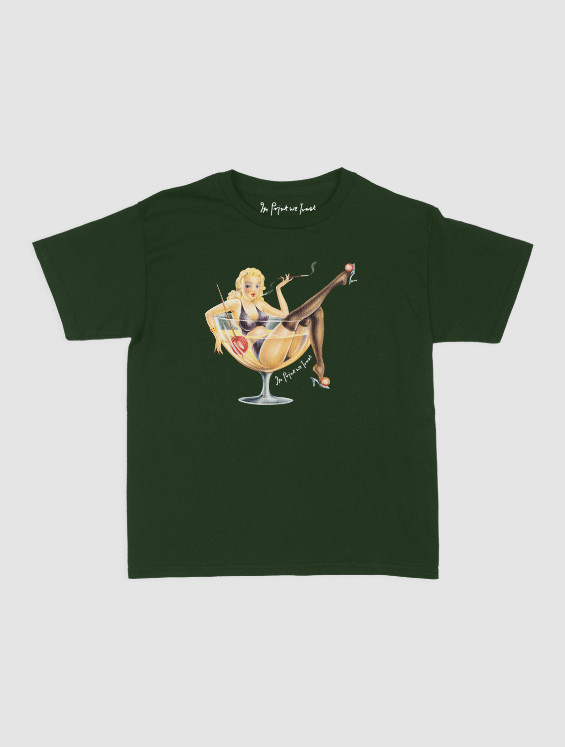 pin up baby tee - In Print We Trust
