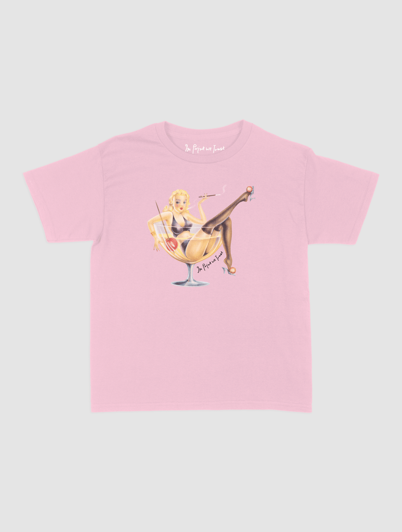 pin up baby tee - In Print We Trust