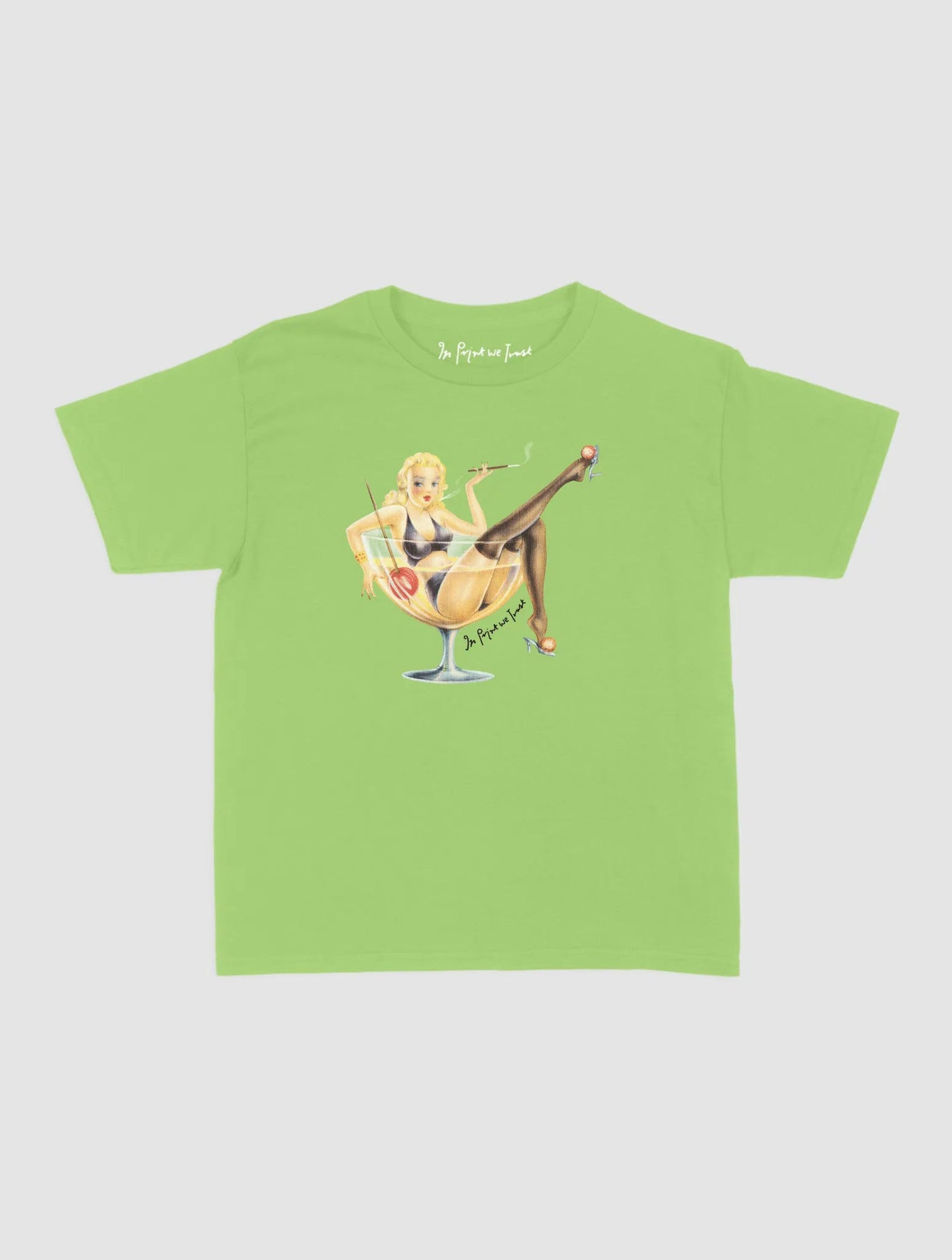 pin up baby tee - In Print We Trust
