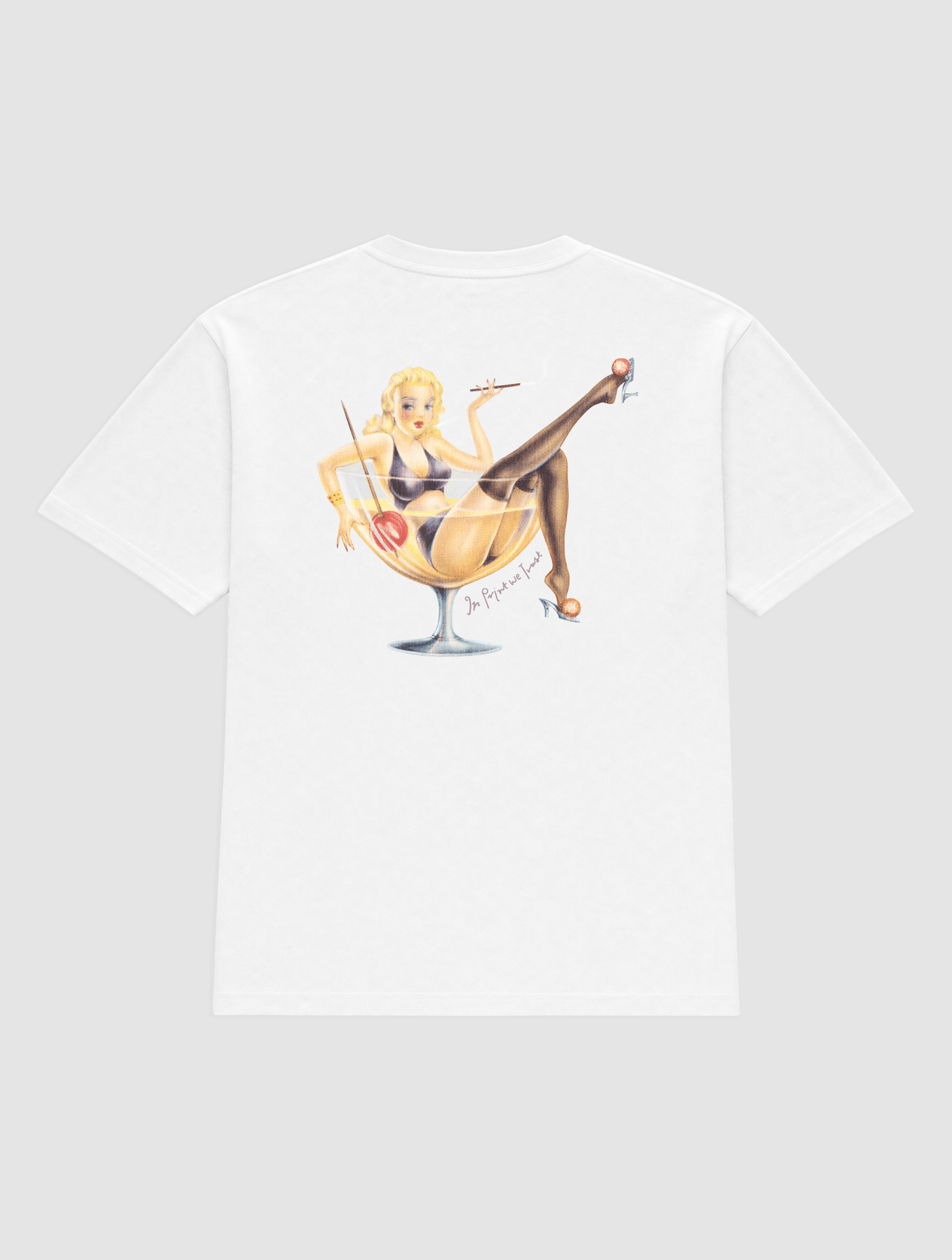 pin - up heavyweight tee - In Print We Trust