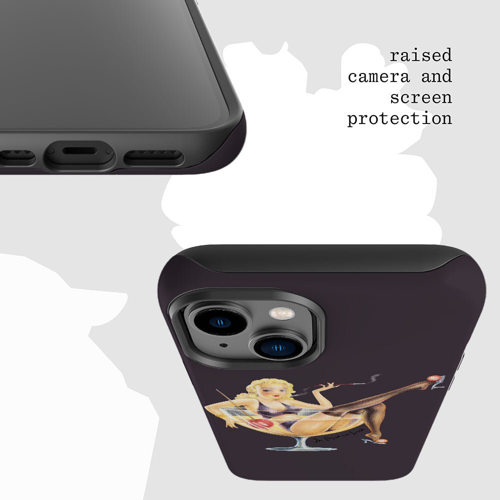 pin up tough iPhone case - In Print We Trust