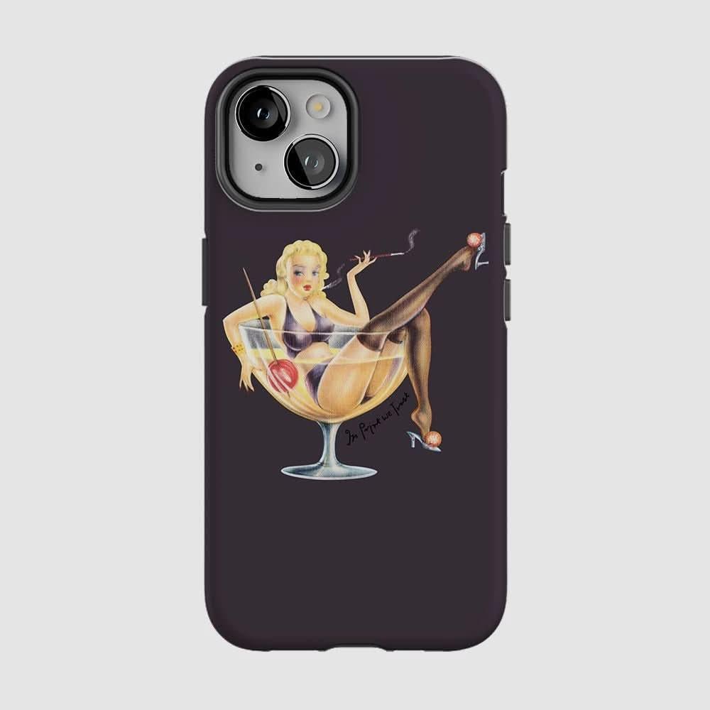 pin up tough iPhone case - In Print We Trust