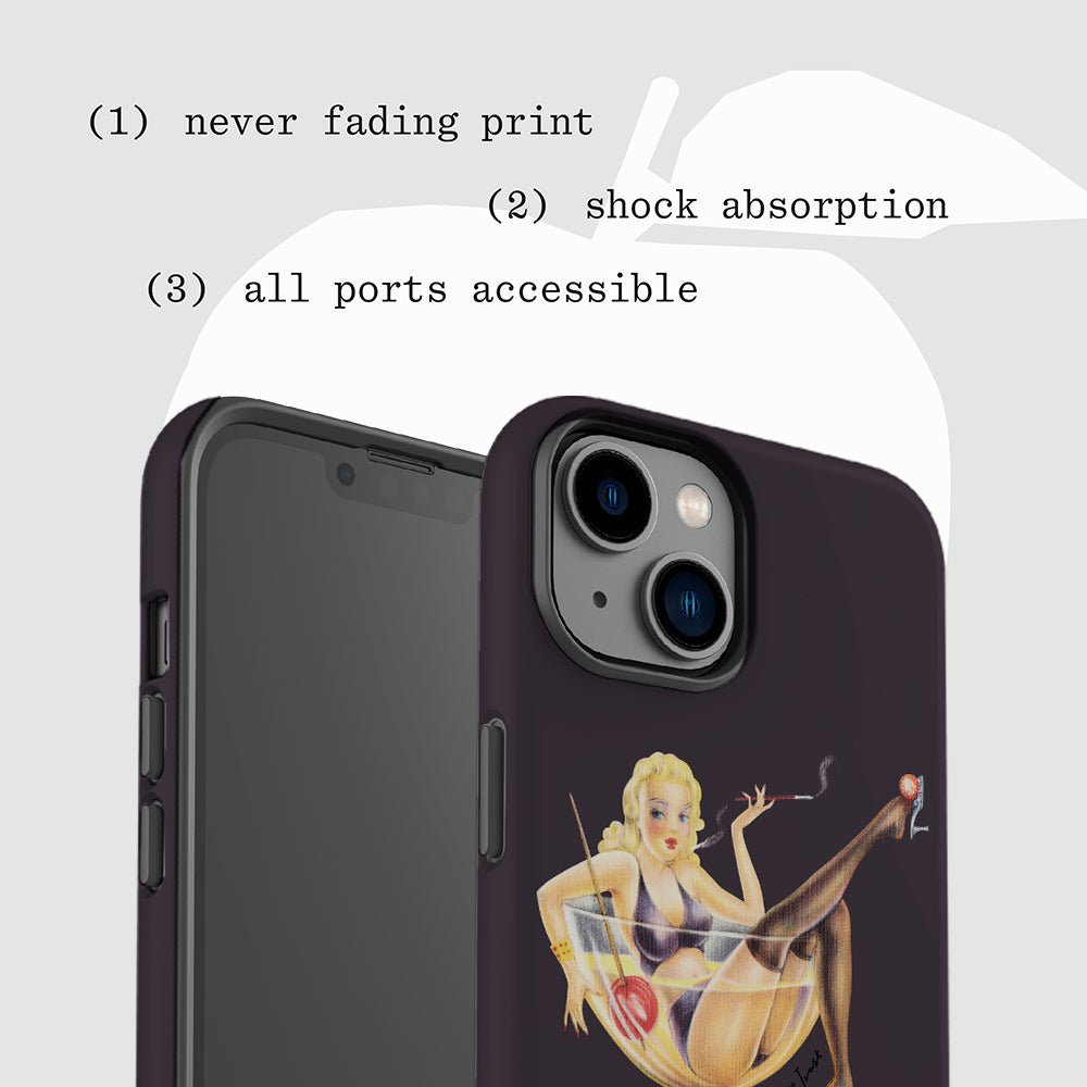 pin up tough iPhone case - In Print We Trust