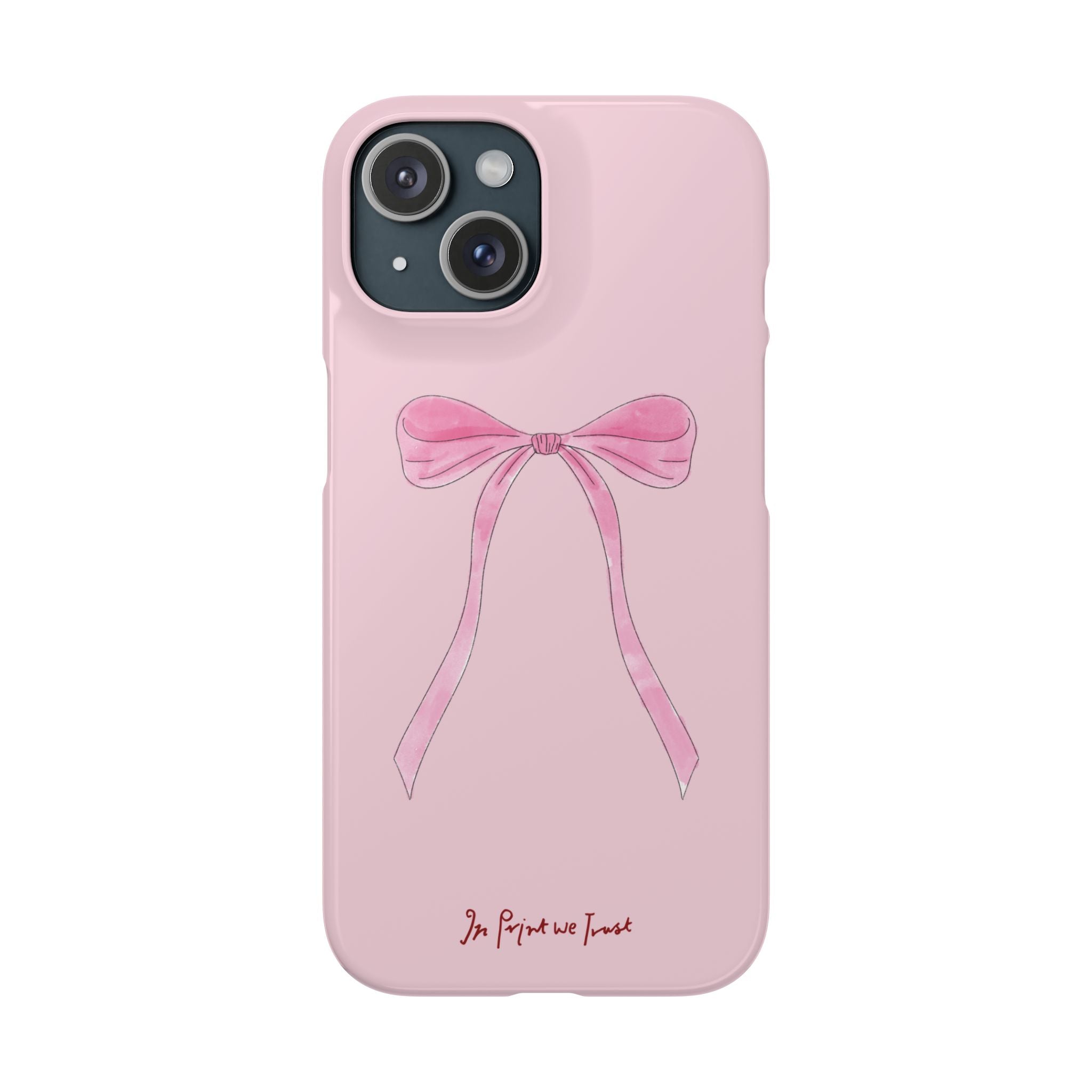 pink ribbon iPhone case - In Print We Trust