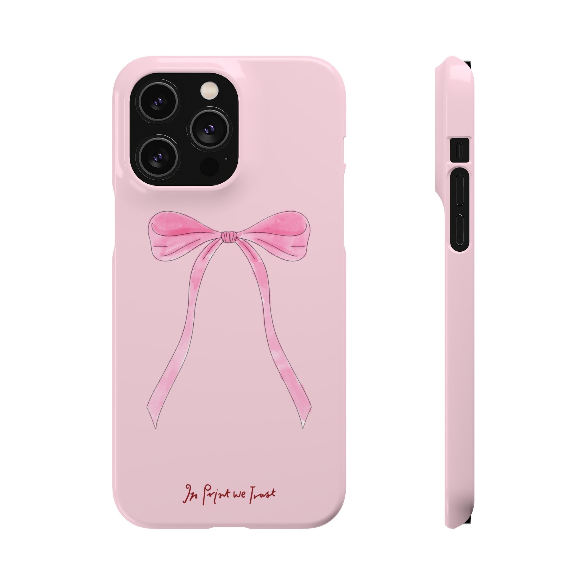 pink ribbon iPhone case - In Print We Trust