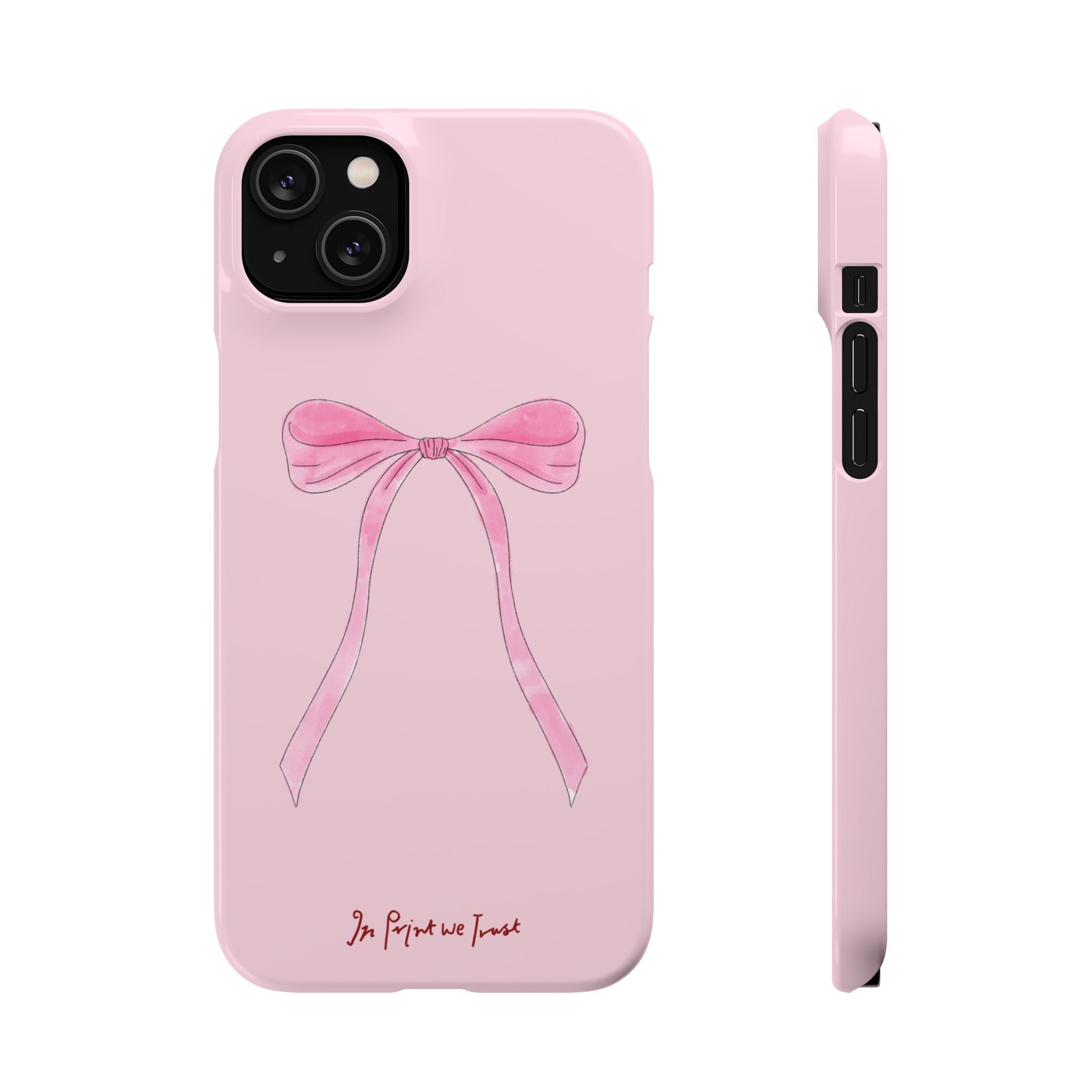 pink ribbon iPhone case - In Print We Trust