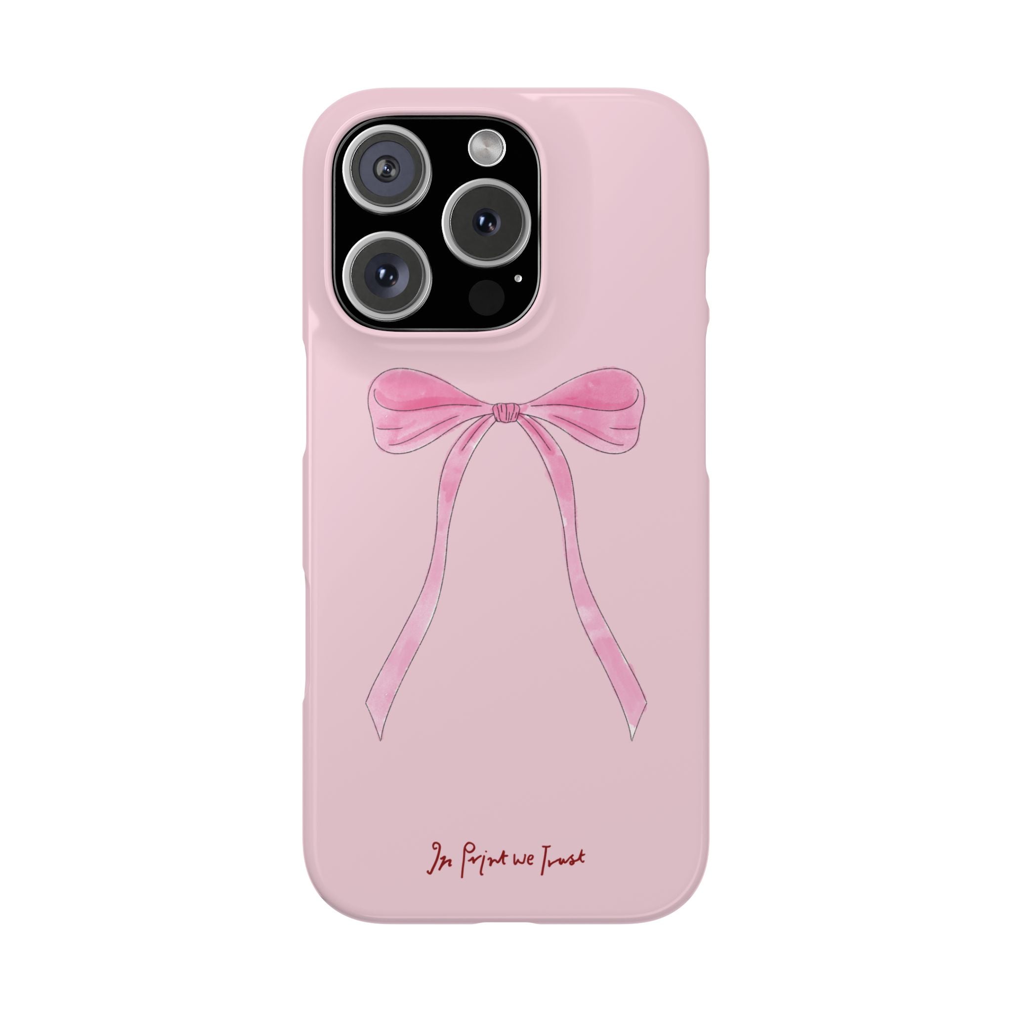 pink ribbon iPhone case - In Print We Trust