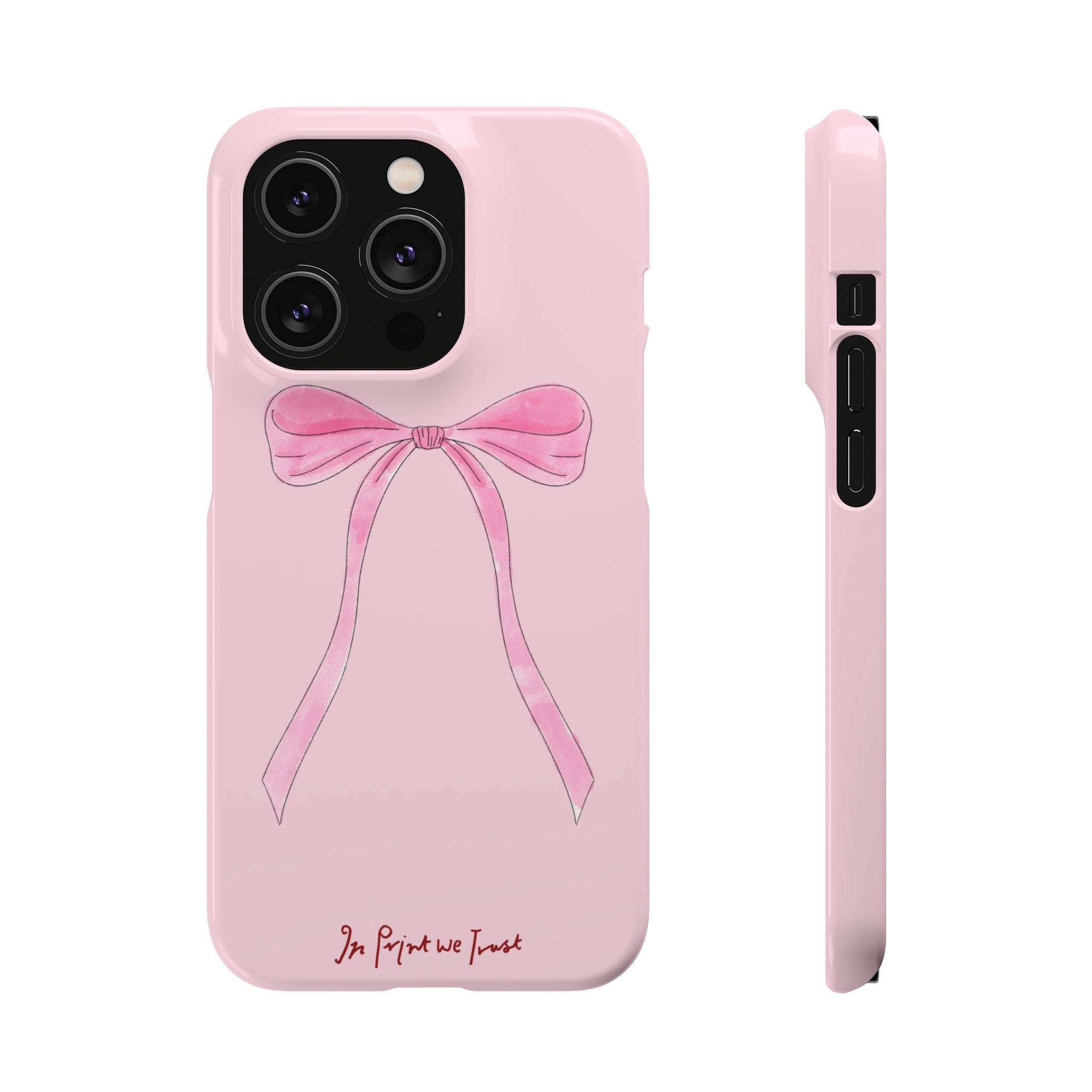 pink ribbon iPhone case - In Print We Trust