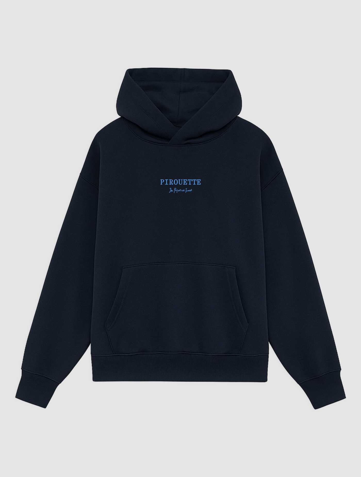 pirouette navy hoodie - In Print We Trust