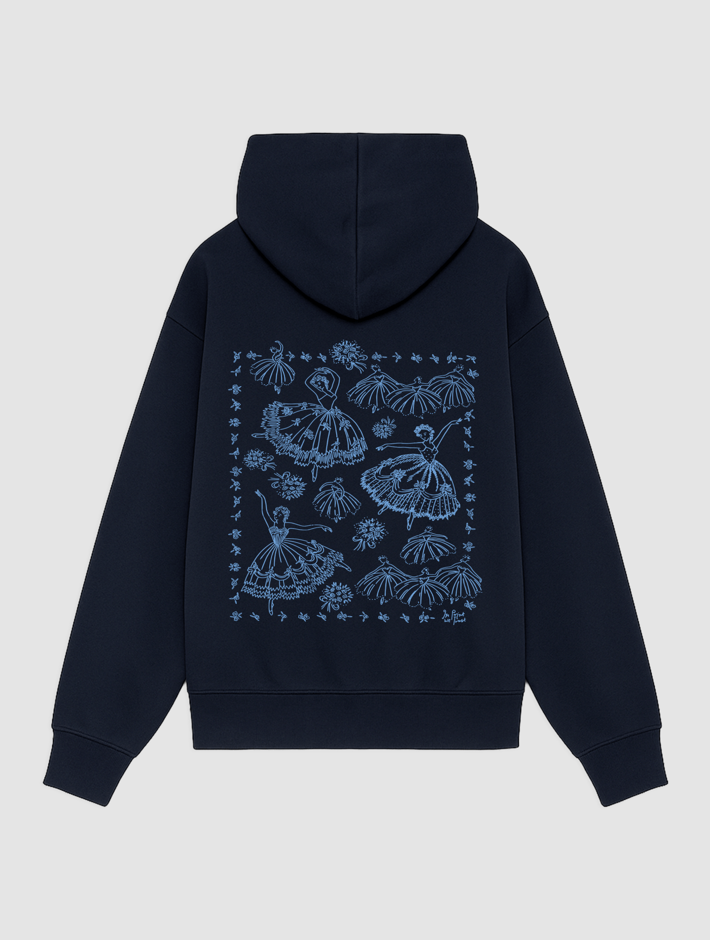 pirouette navy hoodie - In Print We Trust