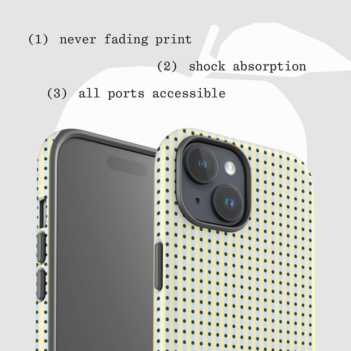 pistachio tough iPhone case - In Print We Trust