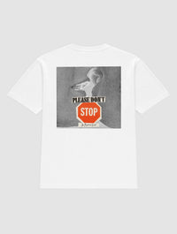 please don't stop heavyweight tee - In Print We Trust