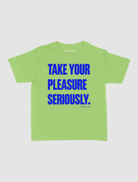 pleasure seriously baby tee - In Print We Trust