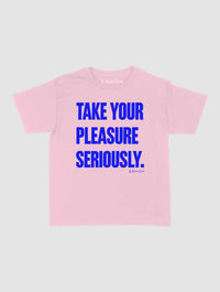 pleasure seriously baby tee - In Print We Trust