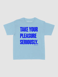 pleasure seriously baby tee - In Print We Trust
