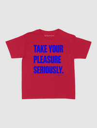 pleasure seriously baby tee - In Print We Trust