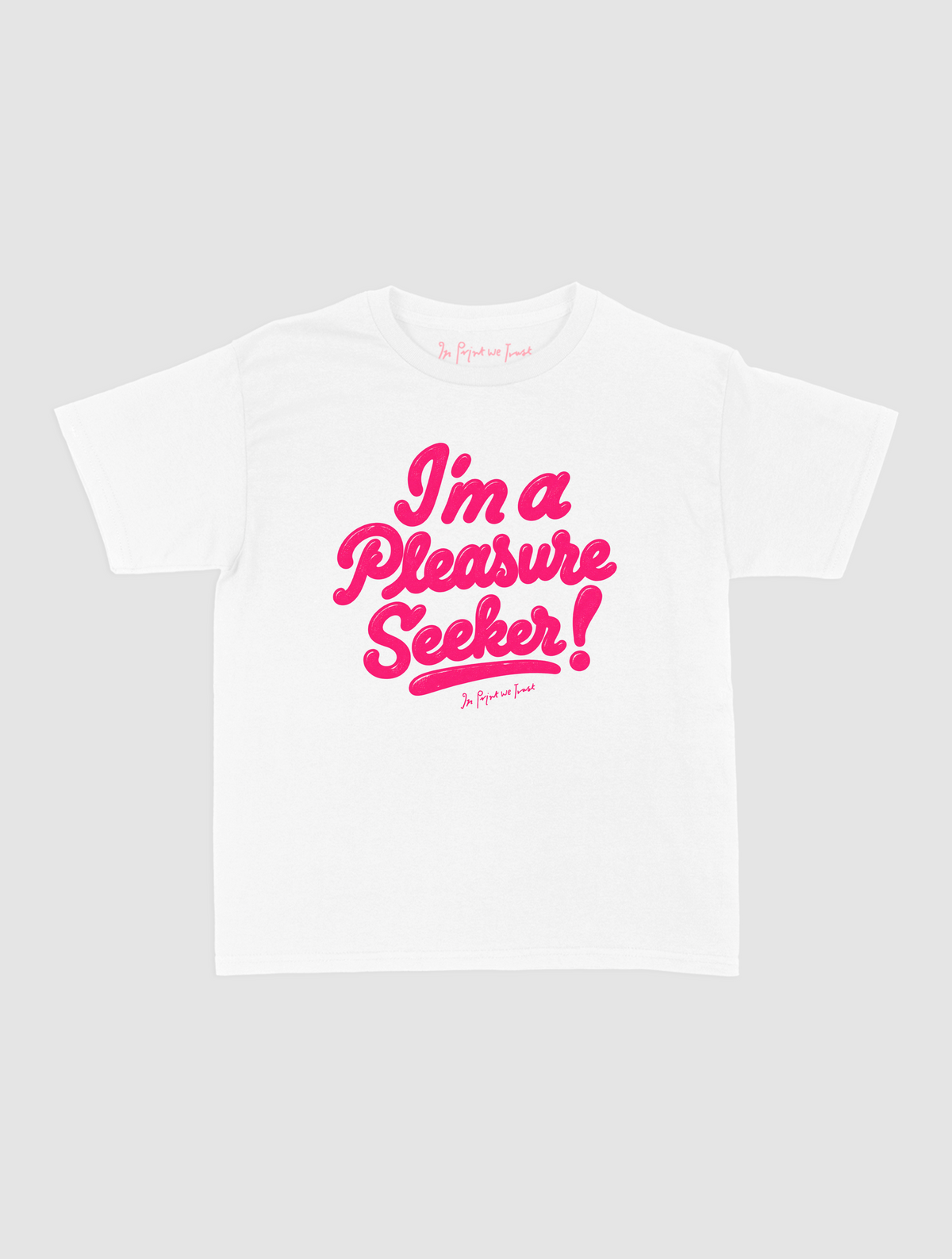 pleasure seeker baby tee