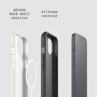 plum tough iPhone case - In Print We Trust