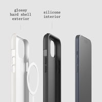 plum tough iPhone case - In Print We Trust