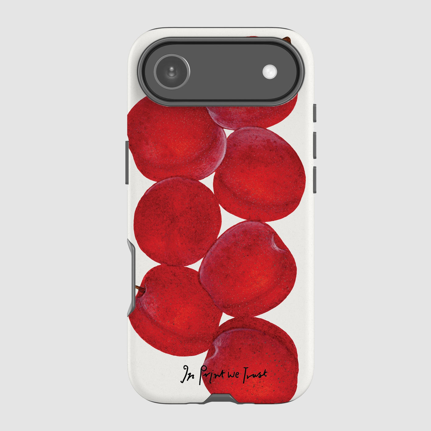 plum tough iPhone case - In Print We Trust
