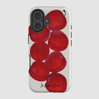 plum tough iPhone case - In Print We Trust