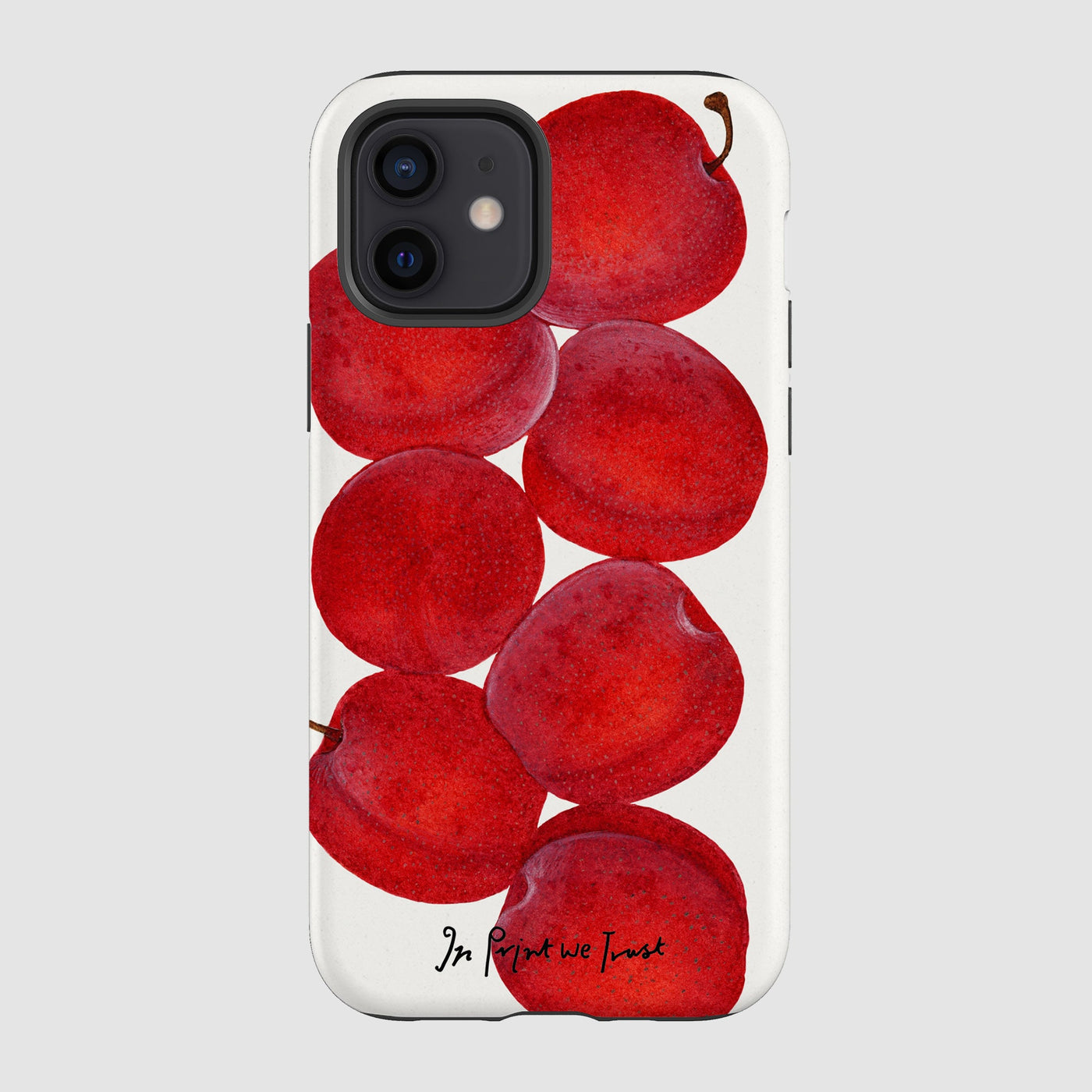plum tough iPhone case - In Print We Trust