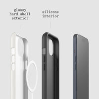 plum tough iPhone case - In Print We Trust
