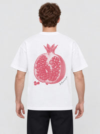 pomegranate heavyweight tee - In Print We Trust
