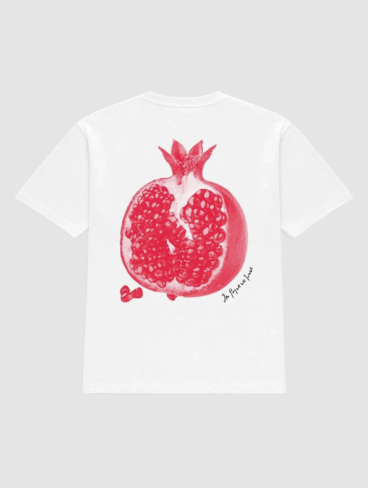 pomegranate heavyweight tee - In Print We Trust