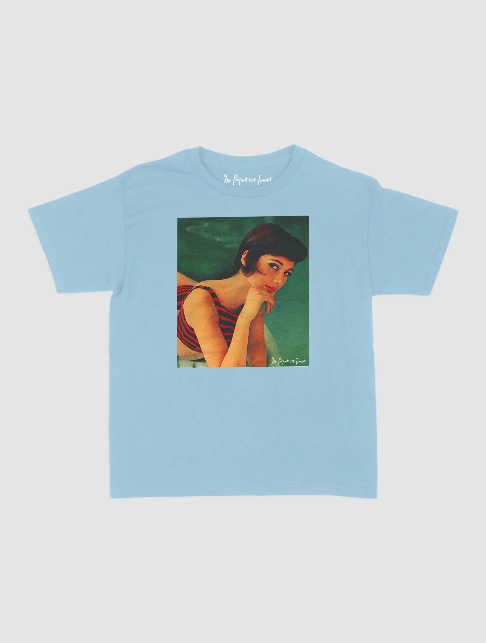 pool girl baby tee - In Print We Trust
