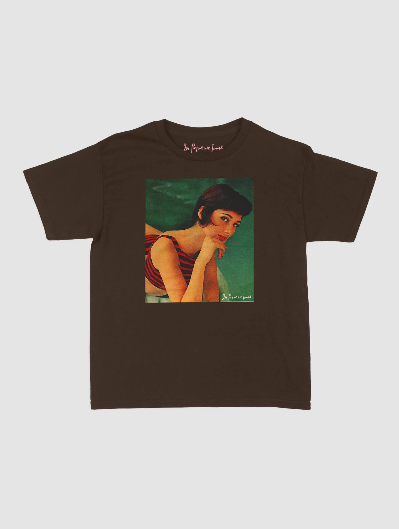pool girl baby tee - In Print We Trust