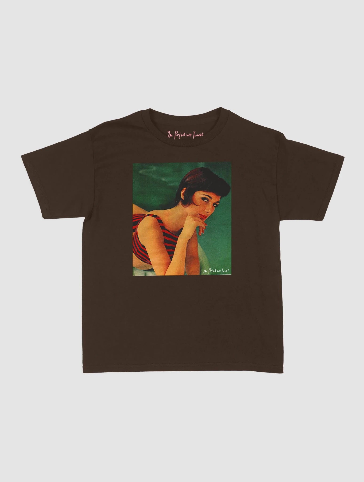 pool girl baby tee - In Print We Trust