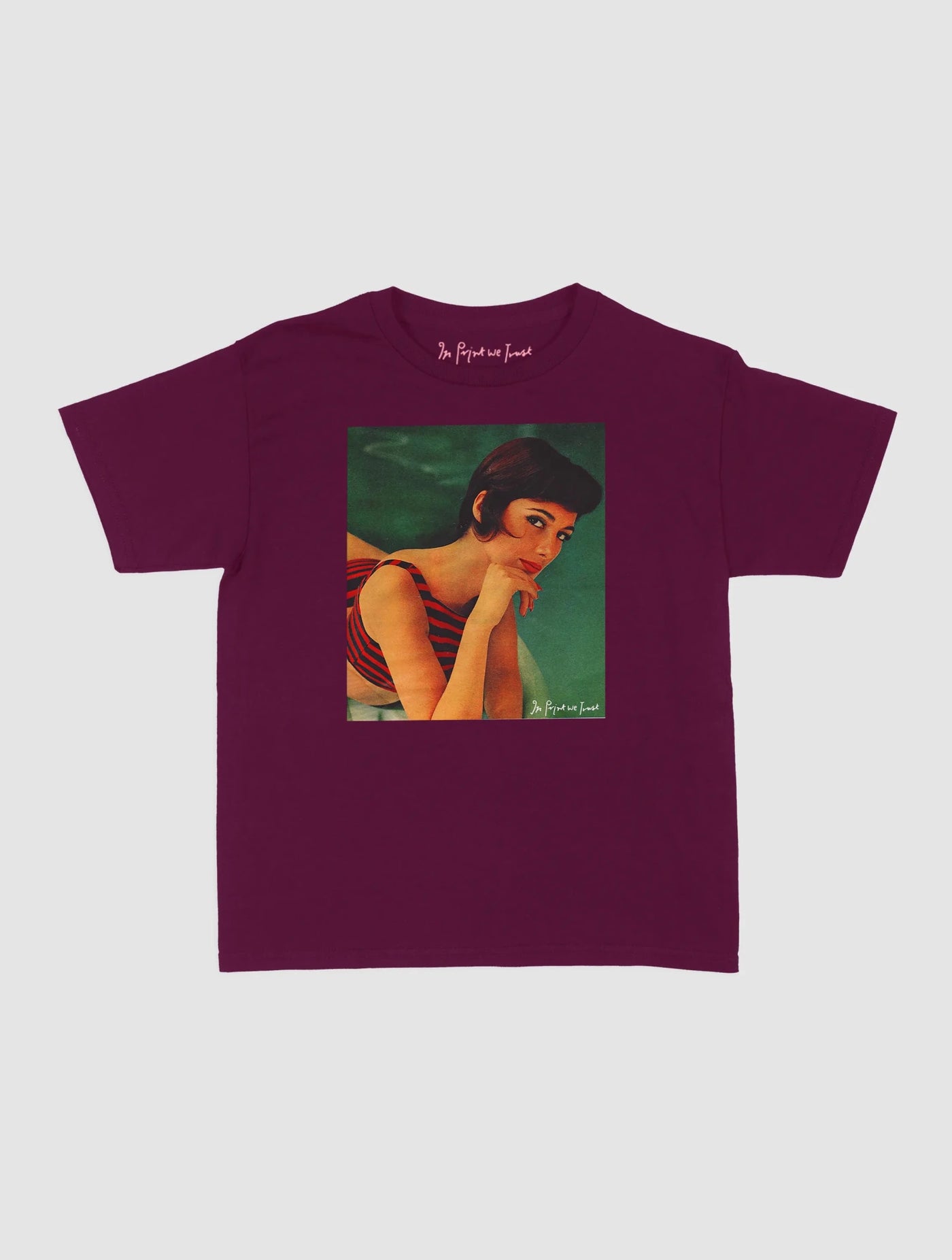 pool girl baby tee - In Print We Trust