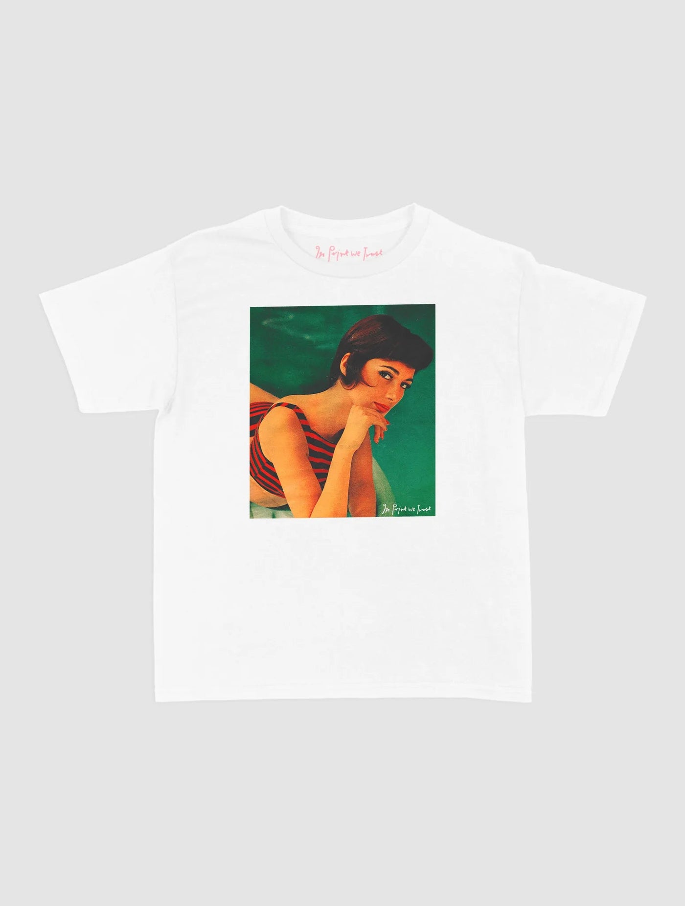 pool girl baby tee - In Print We Trust